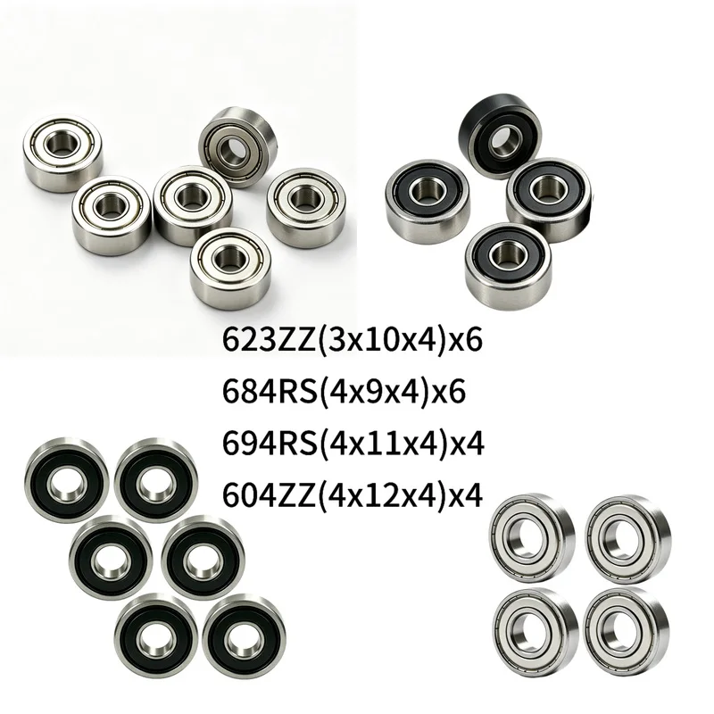 20pcs Sealed Bearing Kit for FDM 3D Printer Extruder & Linear Motion Shaft Assembly Upgrade Parts