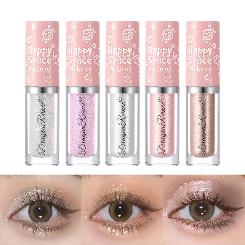 ブライトクリスタルカイコアイシャドウメイクアップホワイトヌードパールハイライターグリッターリキッドアイシャドウ超光沢のあるアイライナークリームジェル