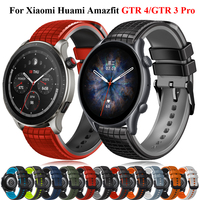 22mm Silicone Watch Strap For Xiaomi Huami Amazfit GTR 2 2e 3 4 GTR3 Pro Wristband Stratos 3 47mm Correa Bracelet Accessories