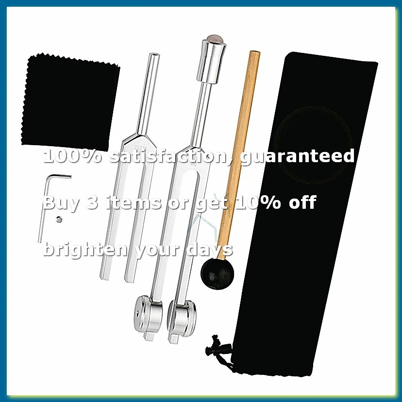 Tuning Forks for Healing, 528 HZ Chakra Set OM136.1 Hz, Sound Healing Instruments with Holder