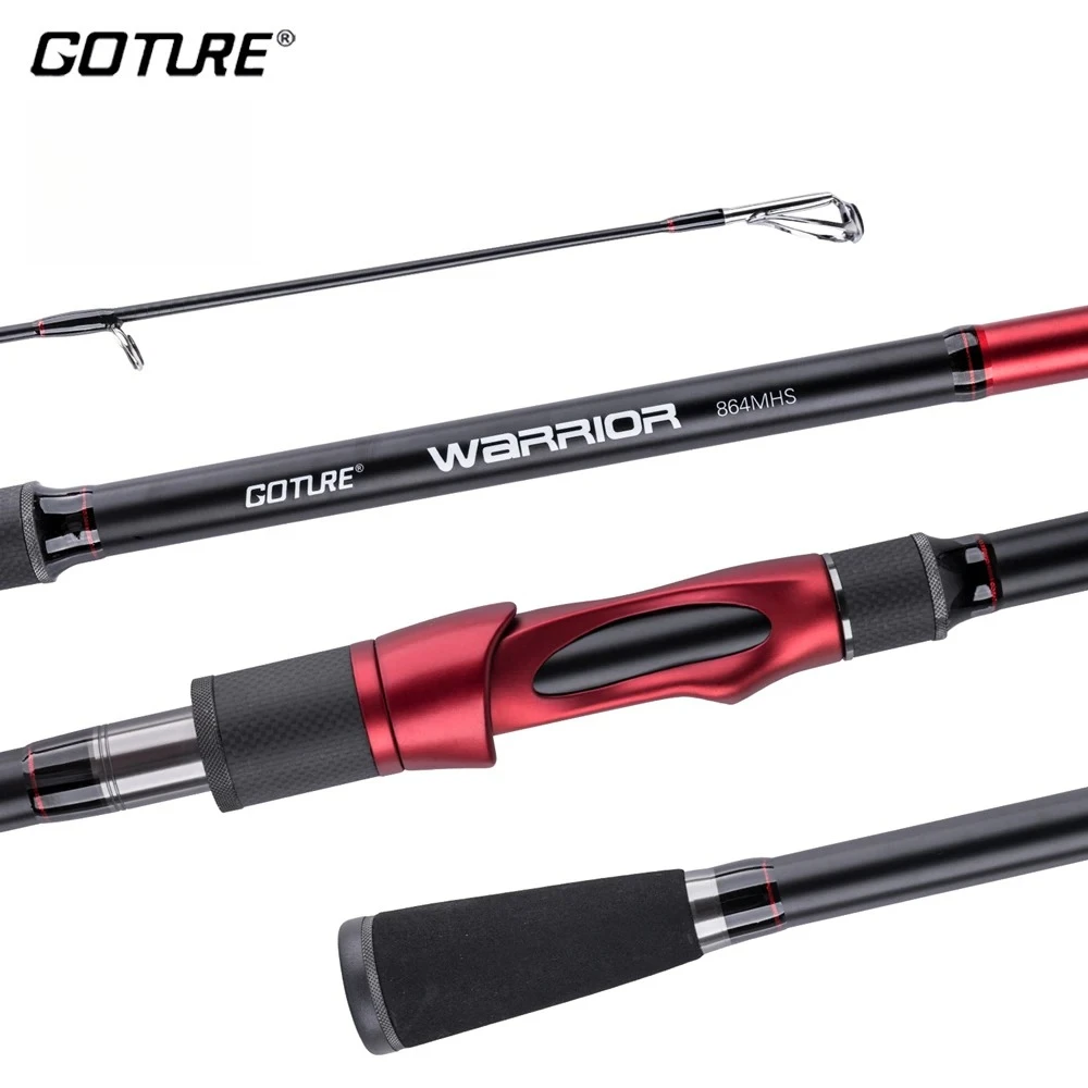 

Goture Warrior II Fuji направляющее кольцо, Удочка 2,1 м, 2,4 м, 2,59 м, 2,7 м, удочка для приманки m MH ML Action 24 + 30T, карбоновое спиннинговое кастинговое удилище