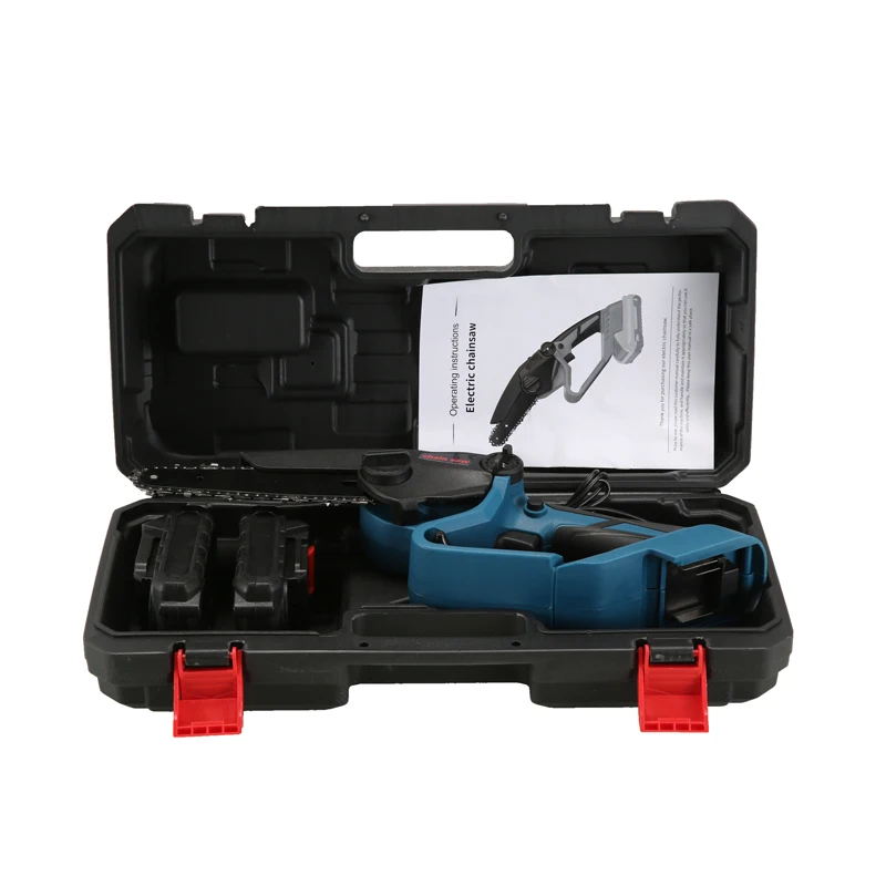 21V Battery 6-Inch Electric Chain Saw Industrial/DIY Cordless Wood Cutting Machine With Brushless Motor
