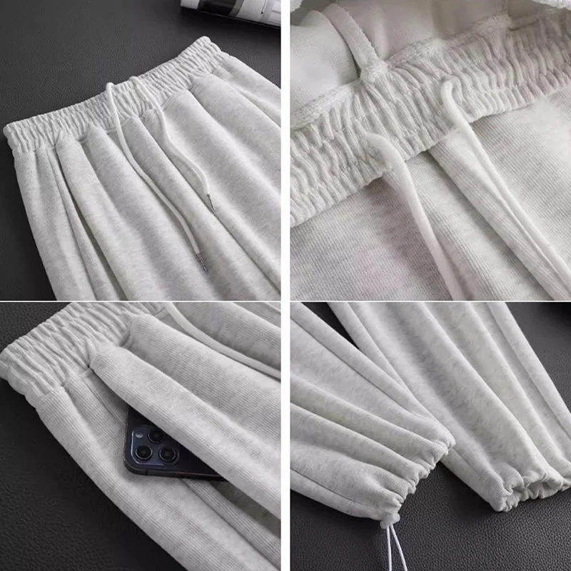 2025 Winter Meisjes Sneeuw Warme Joggingbroek Dame Hoge Taille Casual Pluche Broek Dames Klassieke Effen Fleece Thermische Broek