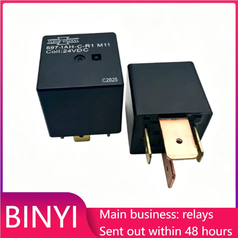 New 1pcs/lot 2420827 3787 Truck Relay 24VDC 4Pin Normally Open Heavy Duty Vehicle Control Relay