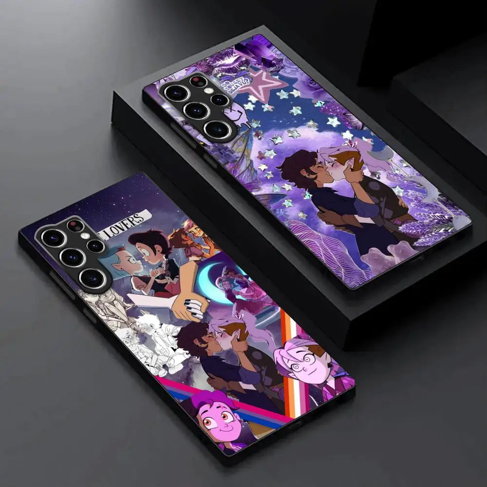 A-The Owl Houses Phone Case For Samsung Galaxy S23 S22 S21 S20 Plus Ultra M54 Note20 Soft Black Phone Cover