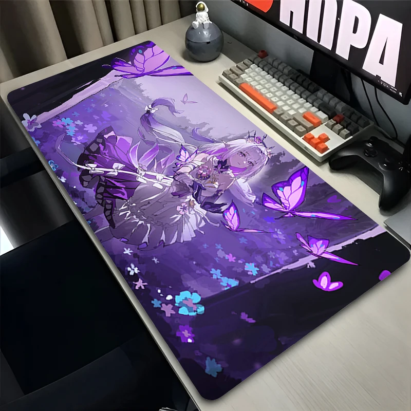 Mouse Pad Honkai Star Rail Castorice Laptop Anime Extended Desktop Mat Computer Gamer Mousepad Gaming Accessories Keyboard Pad