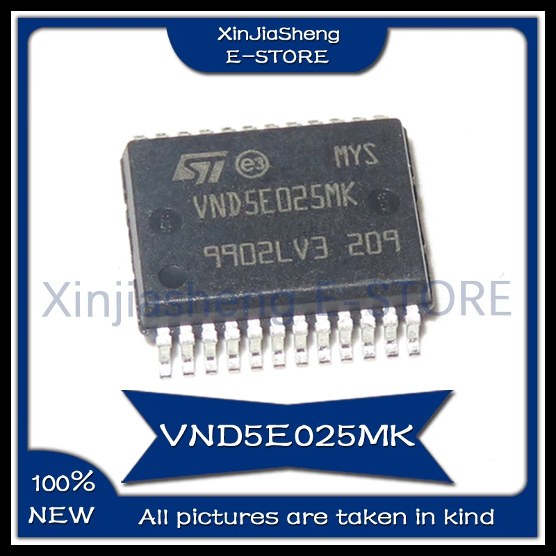 

Хорошо продается VND5E025MK VND5E025MK-E VND5E025MKTR-E SSOP24 Автомобильный компьютерный чип указателя поворота 100% новый оригинальный чип IC