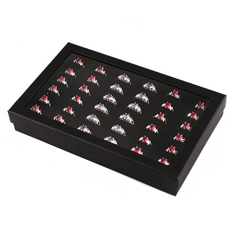 Earring Case Display 36 Slots  Jewelry Organizer Tray Ring Box Storage Fashion