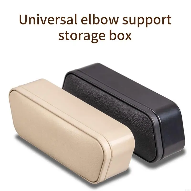 F1CF Universal Car Armrest Cushion Storage Tray With Memory Foam Pad And Easy to Clean Design For Clutter Less Cabins