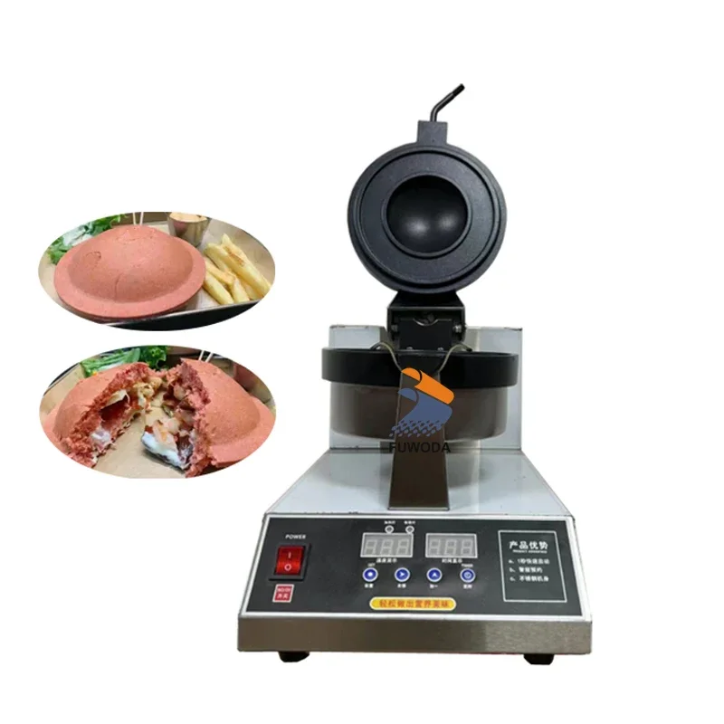 

Korean Popular Street Food UFO Ice Cream Burger Maker Electric Panini Gelato Press UFO Hamburger Other Snacks Making Machine