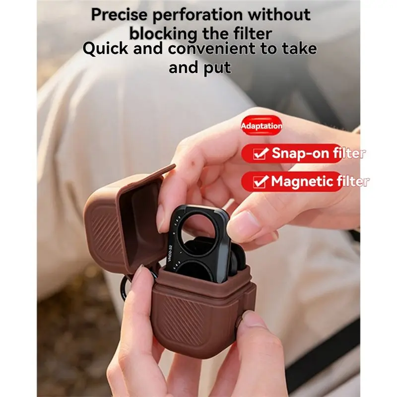 Best-For Pocket 4Pro 3 Slots Lens Filter Case Bag Shockproof ND UV CPL Filter Storage Pouch Filter Anti-Loss Box