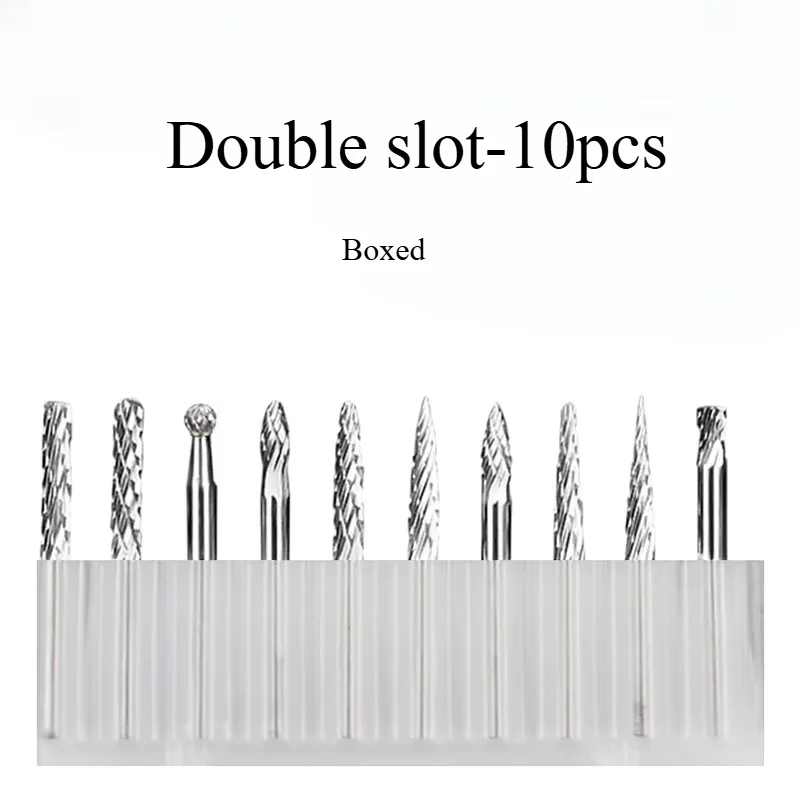 

10/1pcs Tungsten Carbide Rotary File hard alloy rotary bur Drill Bit engraving cutter 3mm shank Grinding Head