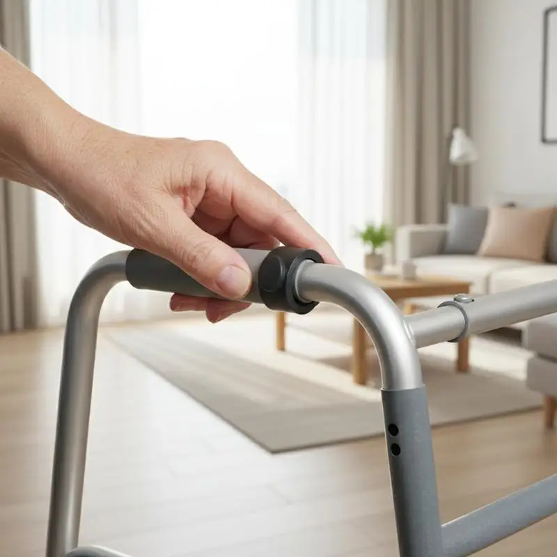 4Pcs Versatile C-Shape Cane Holder Clips For Seniors Mobility Aids Crutch Accessories Walker Replacement Parts Anti-Slip Walking