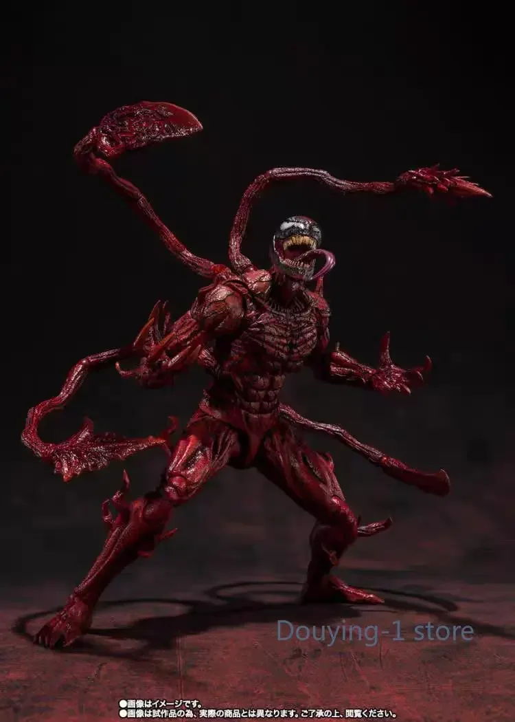 Bandai Marvel Universe Anime figura SHF VENOM el masacre comienzo figura de acción juguete para regalo modelo coleccionable