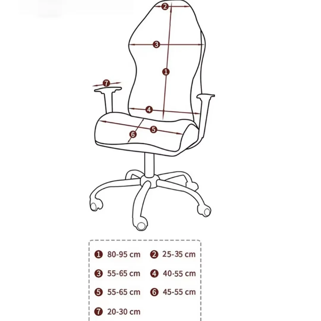 1PC stretchy thickened jacquard gaming chair covers e-sports chair covers competitive swivel chair covers armrest covers