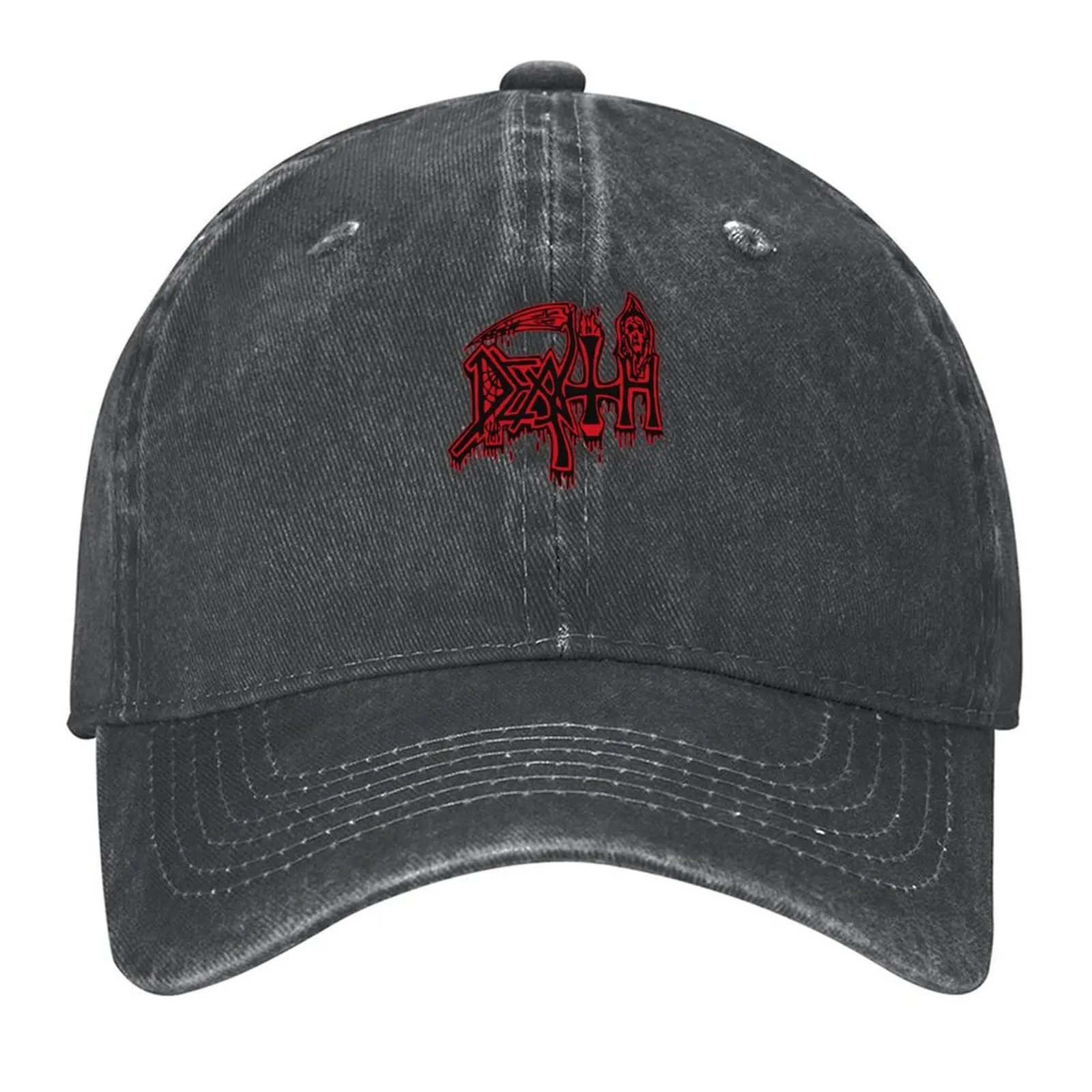 

Music Vintage Death Obituary Metal Band Cool Graphic Gifts Baseball Cap tea Hat Trucker Hat Fishing cap For Man Women's