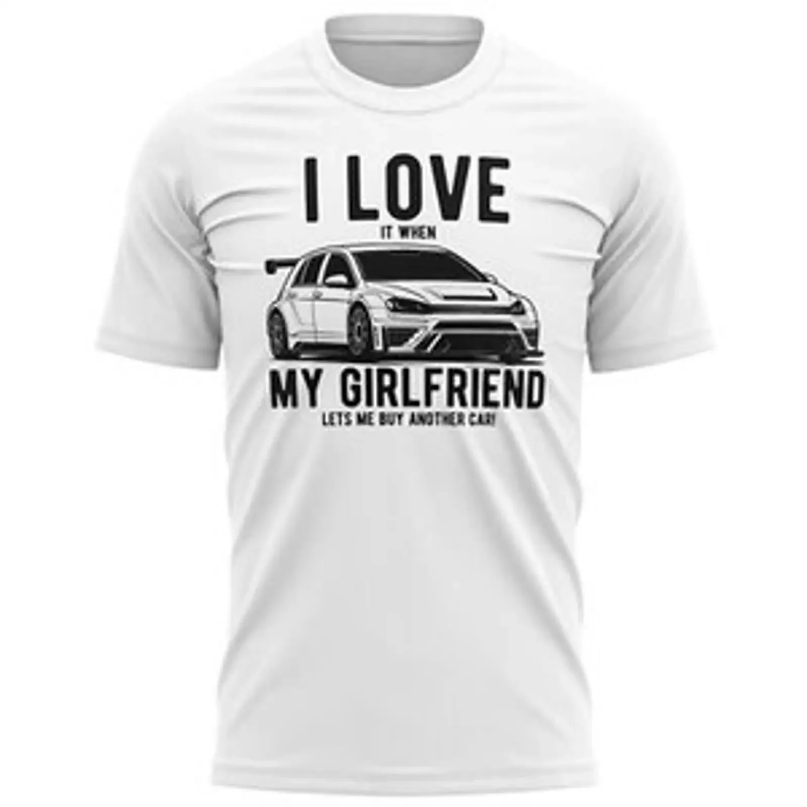 Herren T Shirt Ich liebe meine Freundin Auto Sammler lustig Geburtstag Sport Geschenke Ihn vintage Washed streetwear