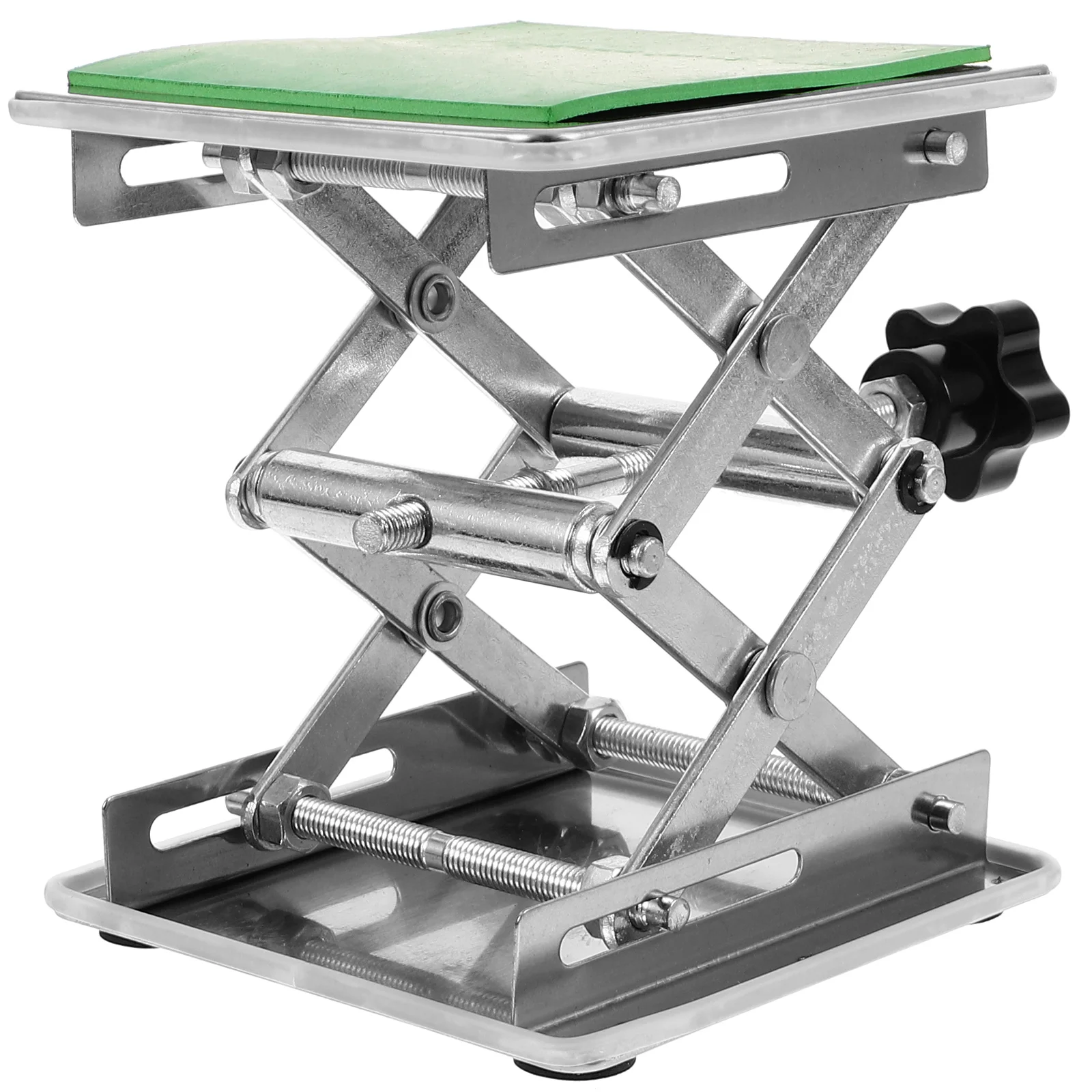 Mini for Table Stand Scissor Non-slip Mat Jack Stainless Steel Adjustable Platform Work
