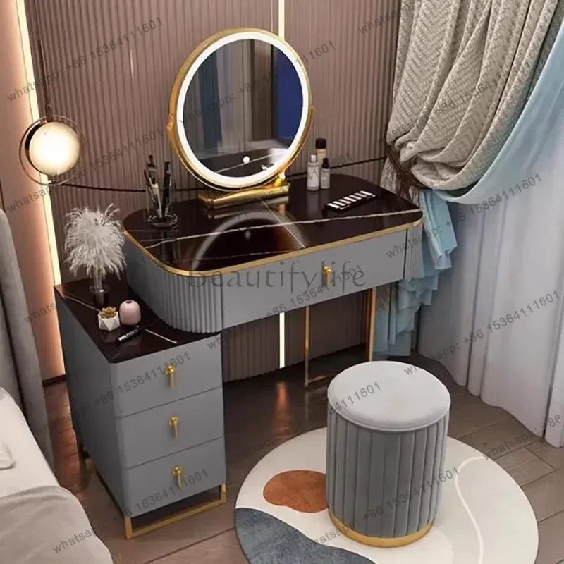 Factory Direct Classic Elegant Vanity Table Drawer Storage Luxury Nordic Vanity Table Modern Sumptuous Meuble Coiffeuse Chambre