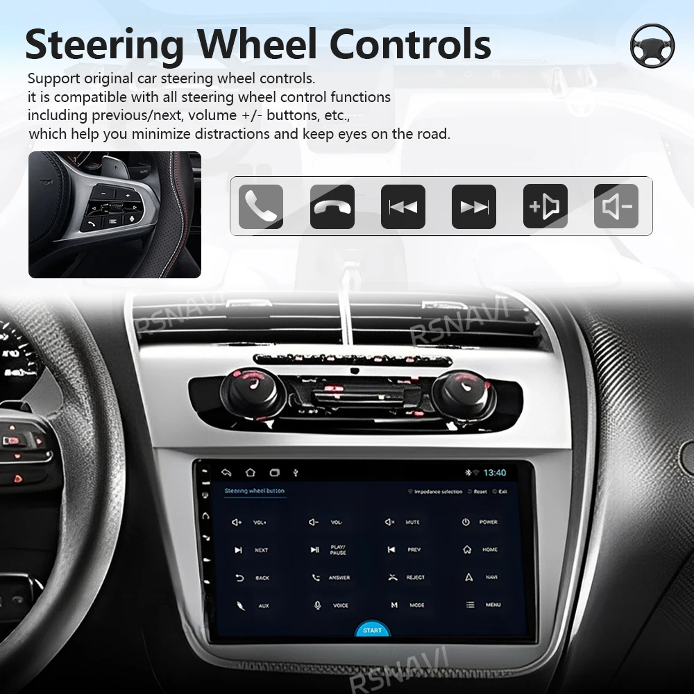 Android 16 For Seat Altea 2004 - 2015 Carplay Auto Qualcomm 2K QLED Screen Car Radio Player steering wheel app control WIFI+4G