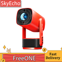 SkyEcho FreeONE Portable Projector 350 ANSI Lumens 1080P Supported 2*5W Speakers Auto-Focus Auto Keystone 270° Rotation Stand