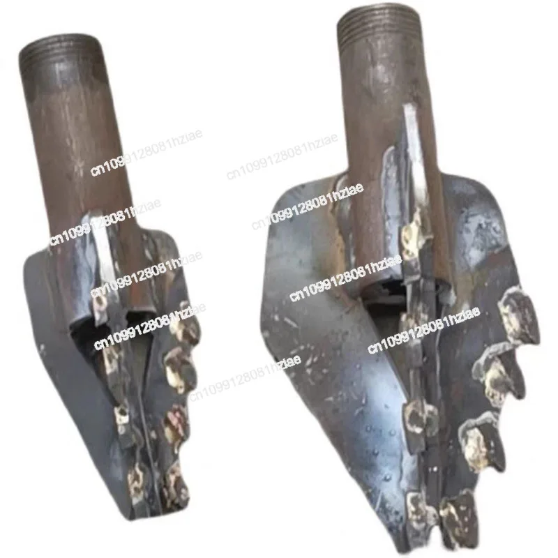 

Three Wings Water Well Drilling Super Hard Alloy Bit/electric Drilling Rig/3 Wing Rock Drill Bit,one Inch Pipe