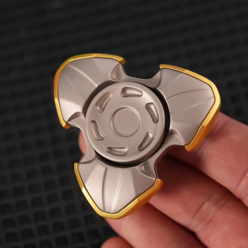 لعبة تخفيف الضغط على سطح المكتب من سبيكة الظل من SJYEDC، درع فتح مغناطيسي دوار ببصمة الإصبع