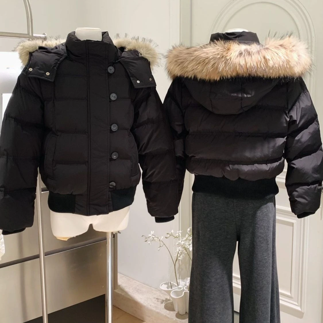 Abrigo con capucha elegante de piel sintética para mujer, abrigo Harajuku con botones y bolsillos con cremallera, prendas de vestir Y2k, Sudadera con capucha informal de manga larga lisa