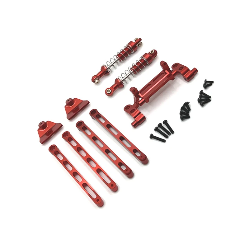 

CNC Metal Upgrade Suspension Rod & Shock Absorber Kit - Accessory Set for 1/12 RC Car MN82s MN82 LC79