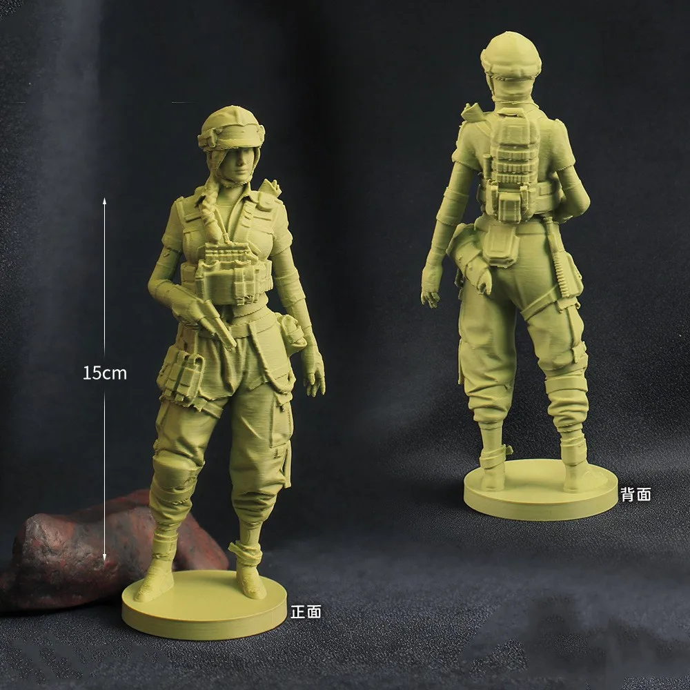 

Фигурки персонажей Delta Force, напечатанные на 3D-принтере, 15 см/5,91 дюйма, игровые сувениры, украшение для рабочего стола, подарки для мальчиков