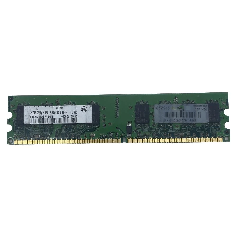 데스크탑 컴퓨터 메모리 DDR2 PC2-6400U, ELPIDA 2R * 8 2GB