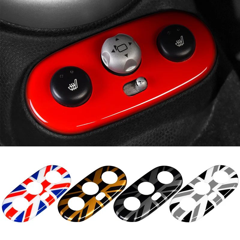 

Rearview Mirror Adjustment Panel Sticker for Mini Cooper R50 R52 R53 Car-styling Seat Heating Switch Button Cover Frame Decor