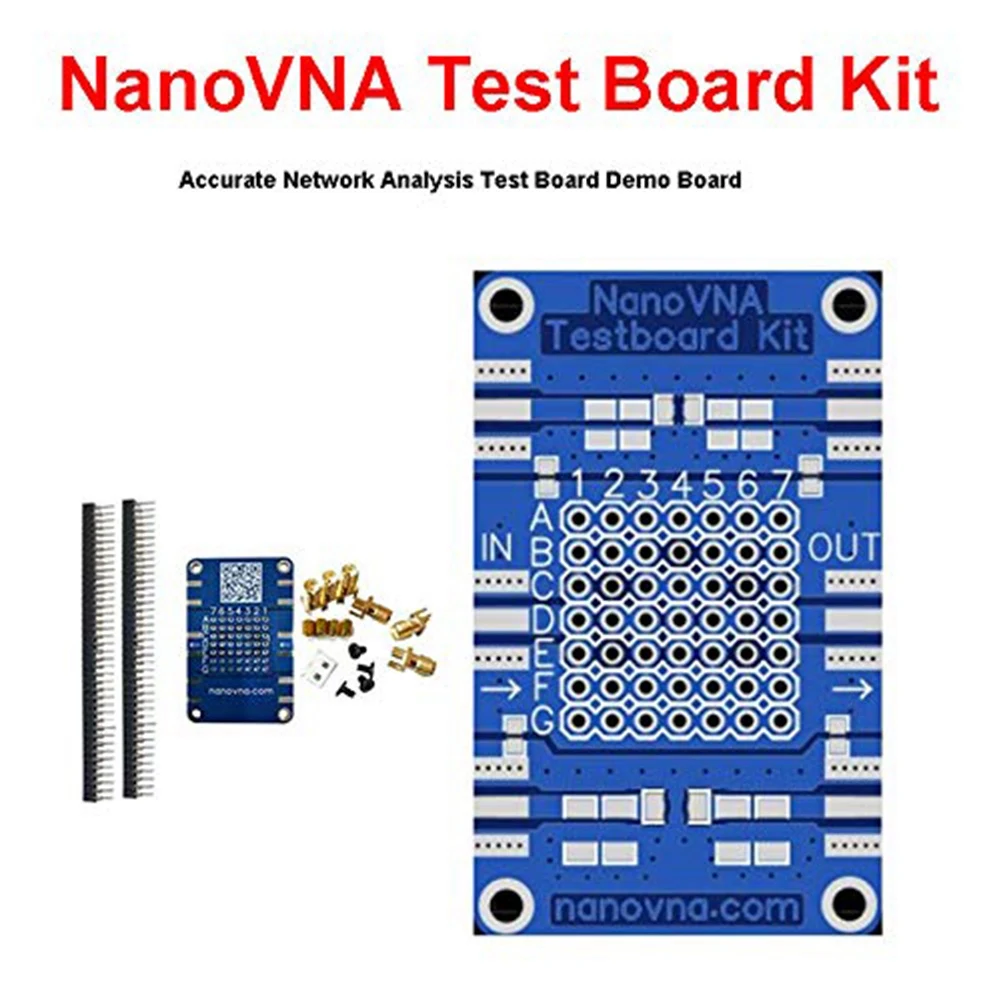 A08I NanoVNA Vector Network Analyzer Test Board Kit for NanoVNA Network Analysis Test Board Demo Board