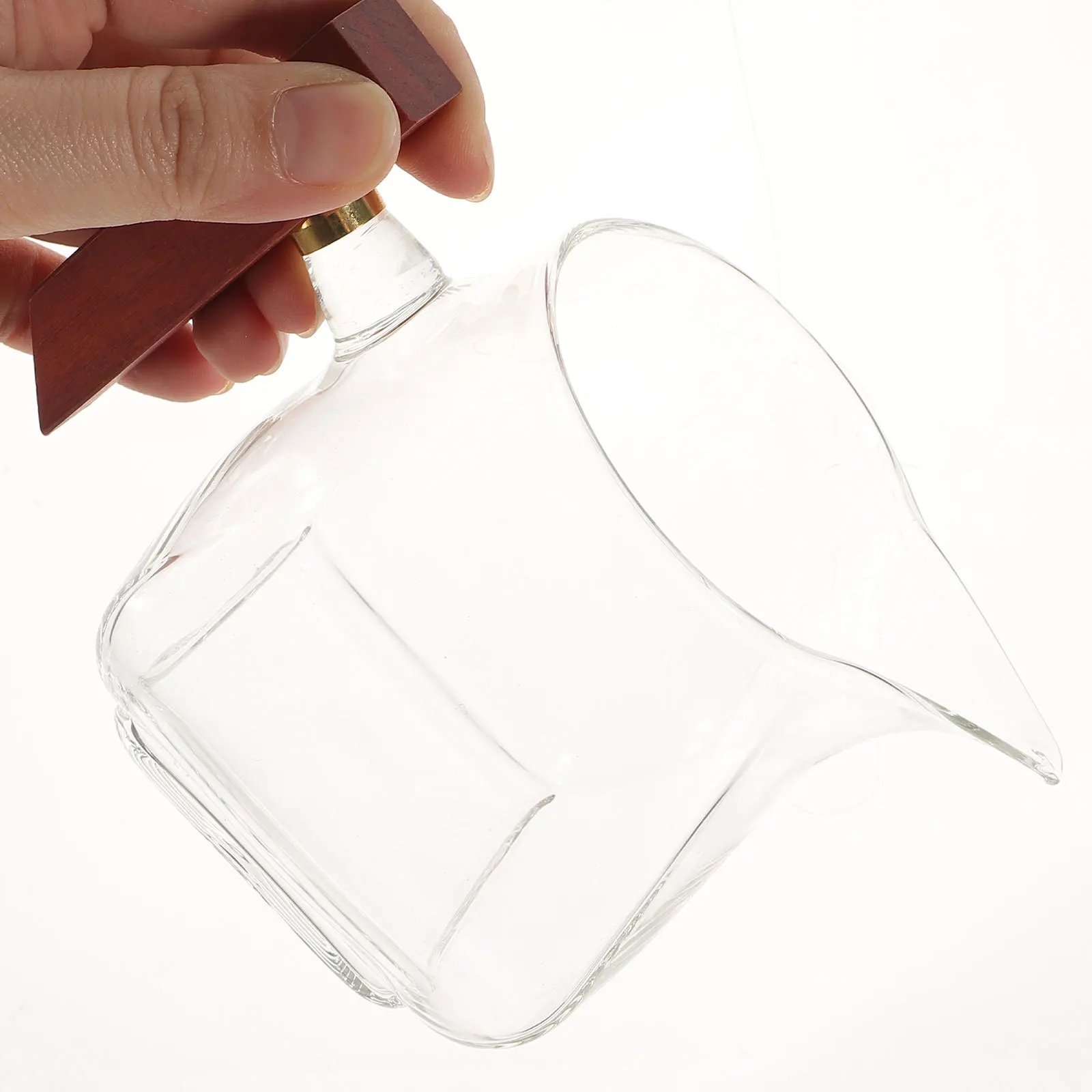 

Glass Gravy Pitcher Sauce Dispenser with Handle Dripless Pourer for Kitchen Restaurant Serving Sauce Container