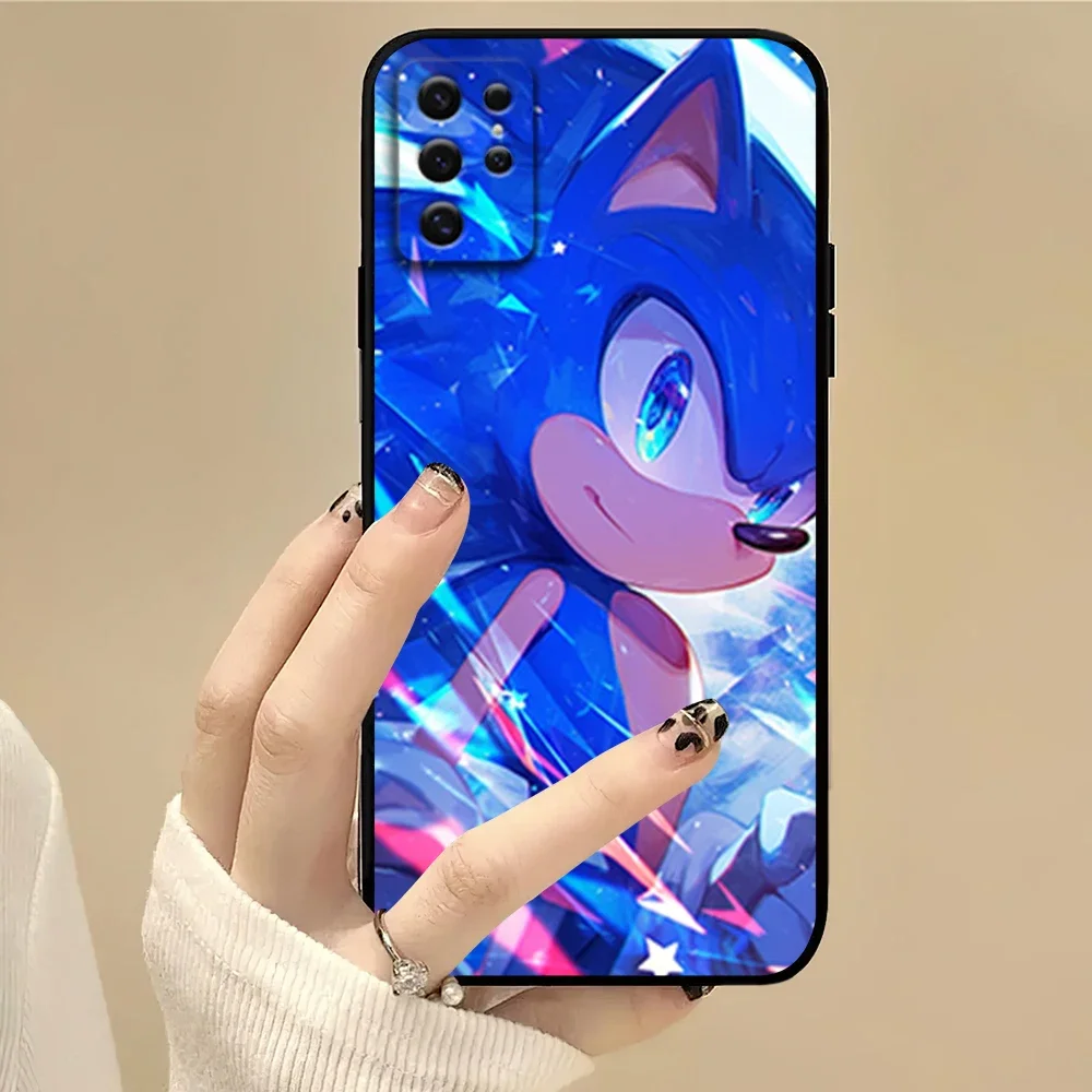 Cartoon S-Sonic Leuke Telefoon Case Voor Samsung S22 S23 A73 A72 A71 A54 A53 E ULTRA Kleur soft Shell