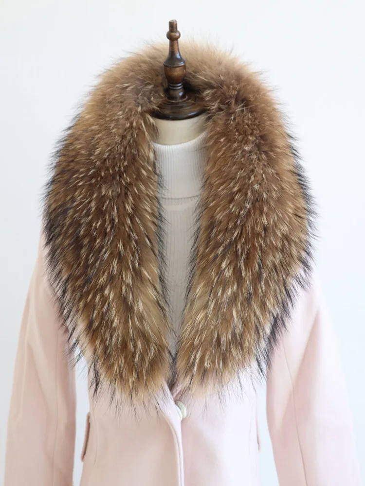 

2022 Real Fox Fur Collar For Women Coat Jacket Shawl Wraps Winter Warm Fur Collar Extra Large Size Neck Warmer Fur Scarf Shawls