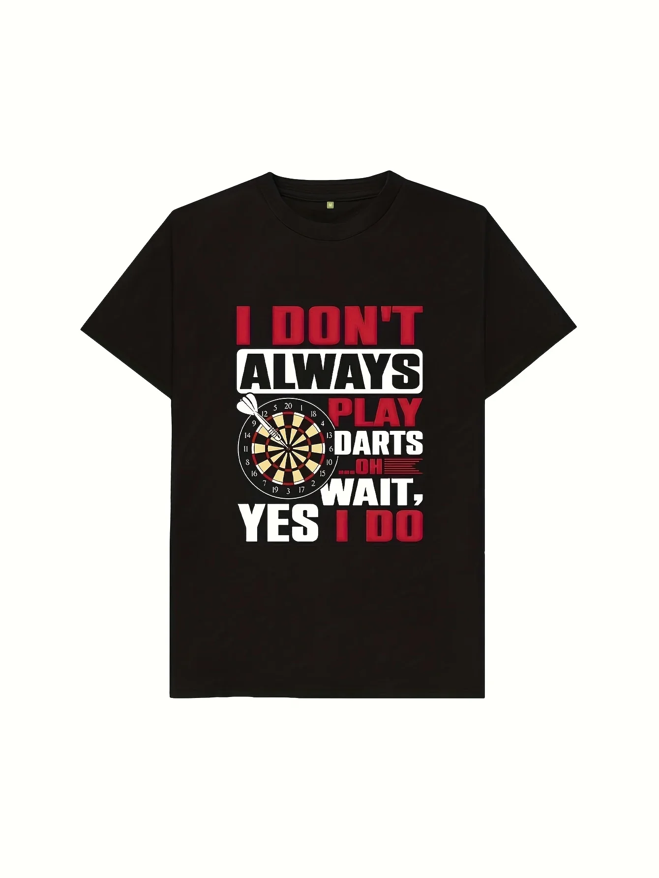 

Футболка «I Don't Always Play Darts Oh Wait Yes I Do», забавная рубашка, уличная одежда, подарок, футболка с принтом 180 г, футболка, эстетичная футболка
