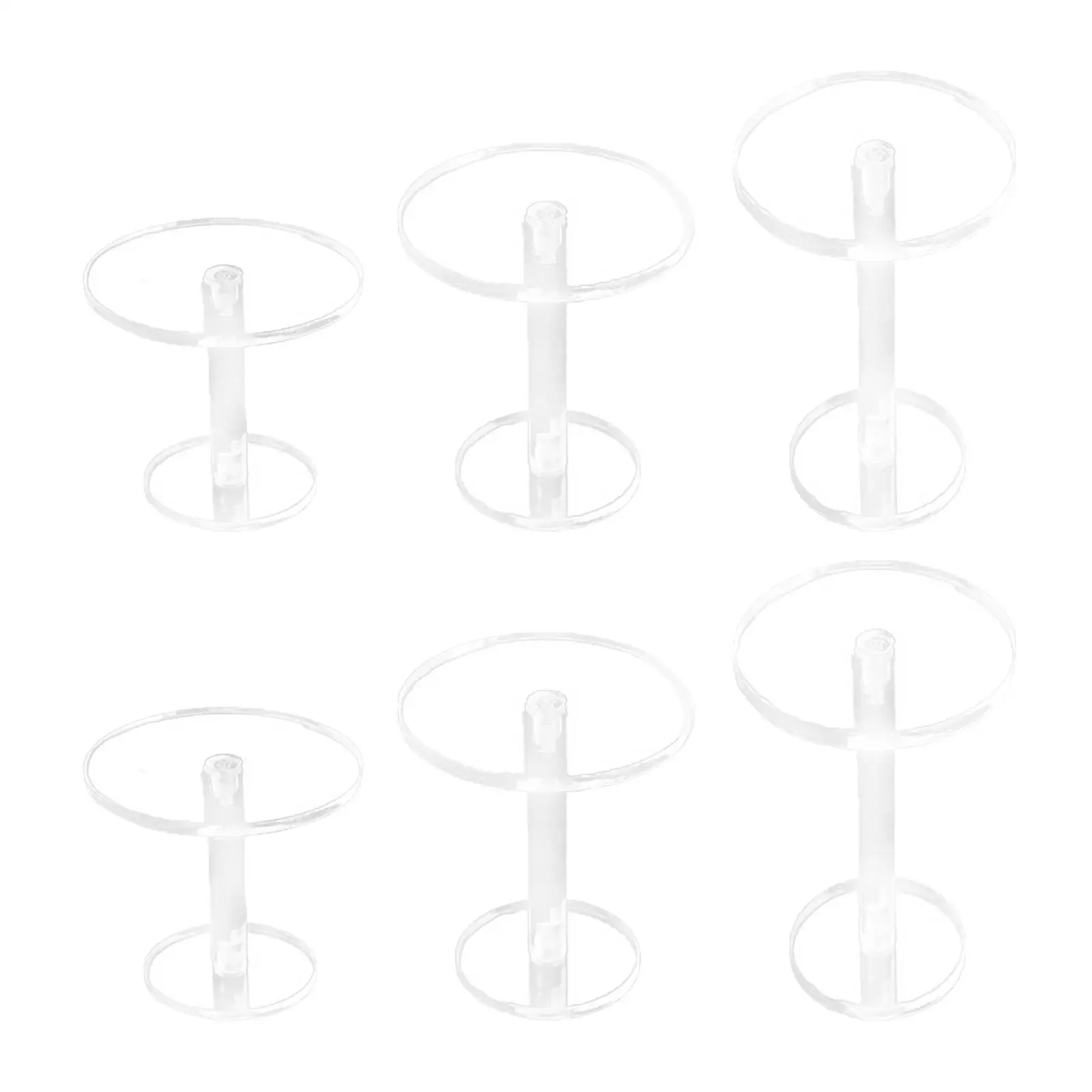 

Набор из 2 подставок-пьедесталов для демонстрации, акриловые многофункциональные подставки для украшений, реквизит для фотосъемки, органайзер для домашнего декора, настольная подставка