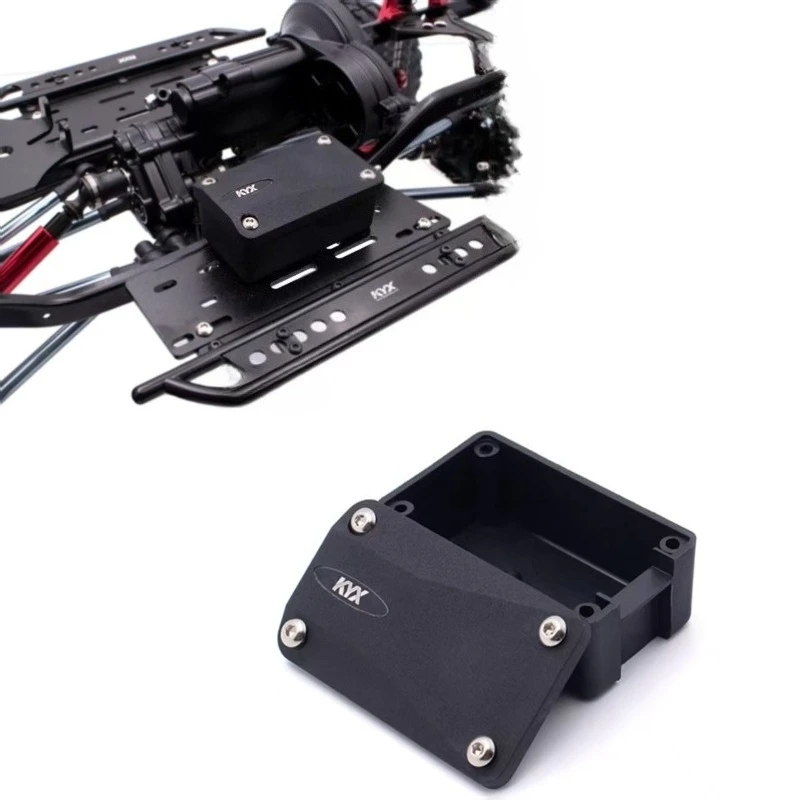 Modello di simulazione Giocattolo Telaio Scatola ricevente in plastica per 1/10 RC Crawler Car SCX10 Parti modificate fai da te
