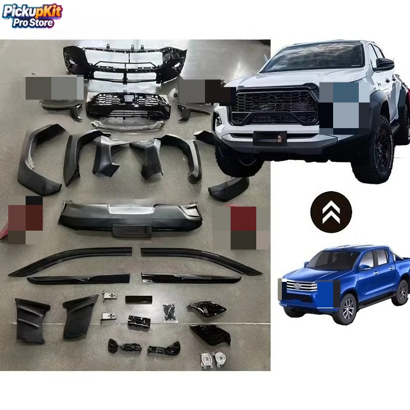 

Complete GR Sport Body Kit for Hilux Revo 2016-2024 | Ranger T6-T8 2012-2021 to 2024 Raptor Style