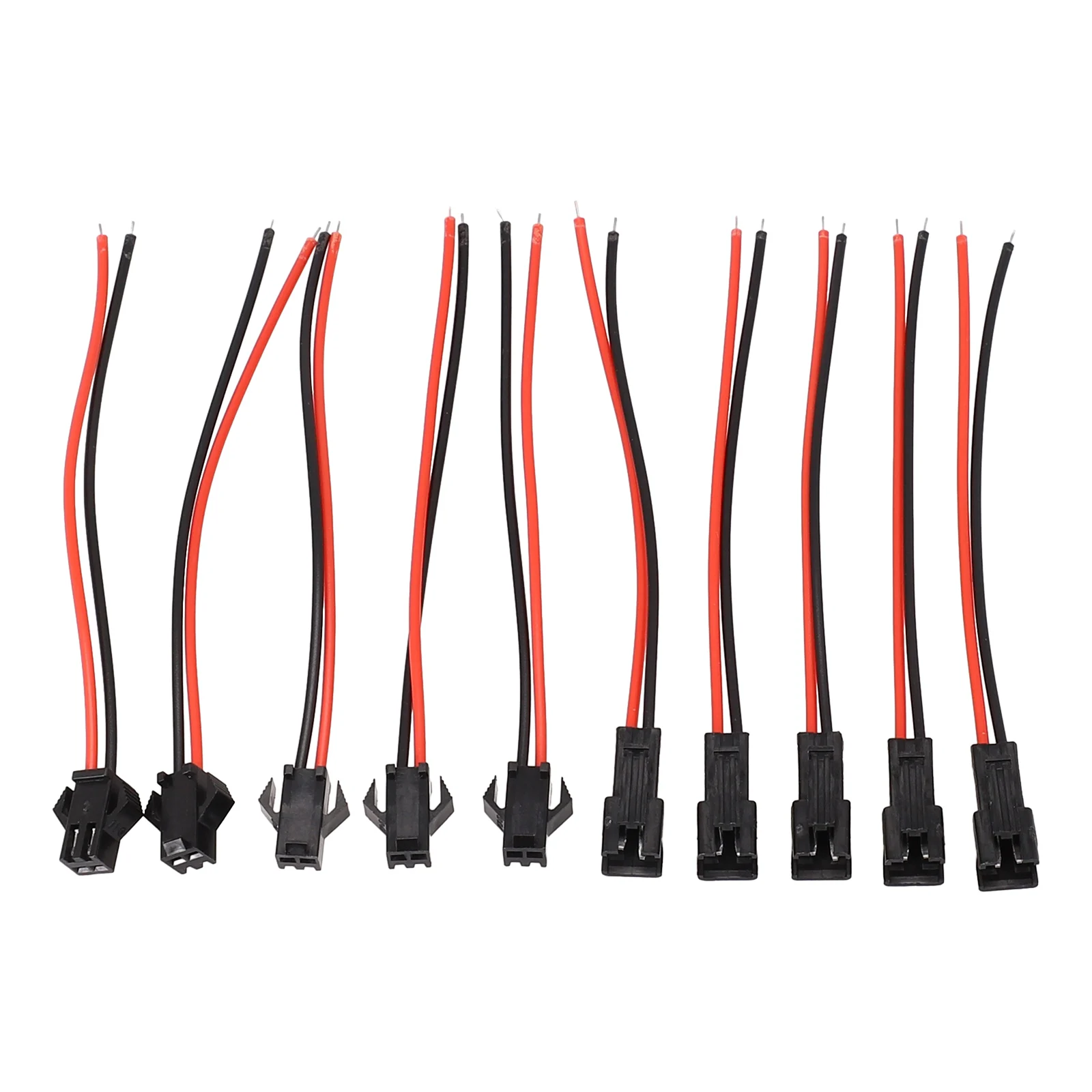 Male Female Connector Terminal Connection Line Wire Cables For LED Light Driver Reliable Connection 10PCS 2pin SM