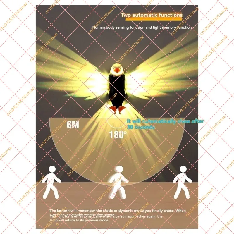 LF Wall-mounted, suitable for bedrooms, living rooms, and corridors, battery-powered, atmosphere creation, and home decoration