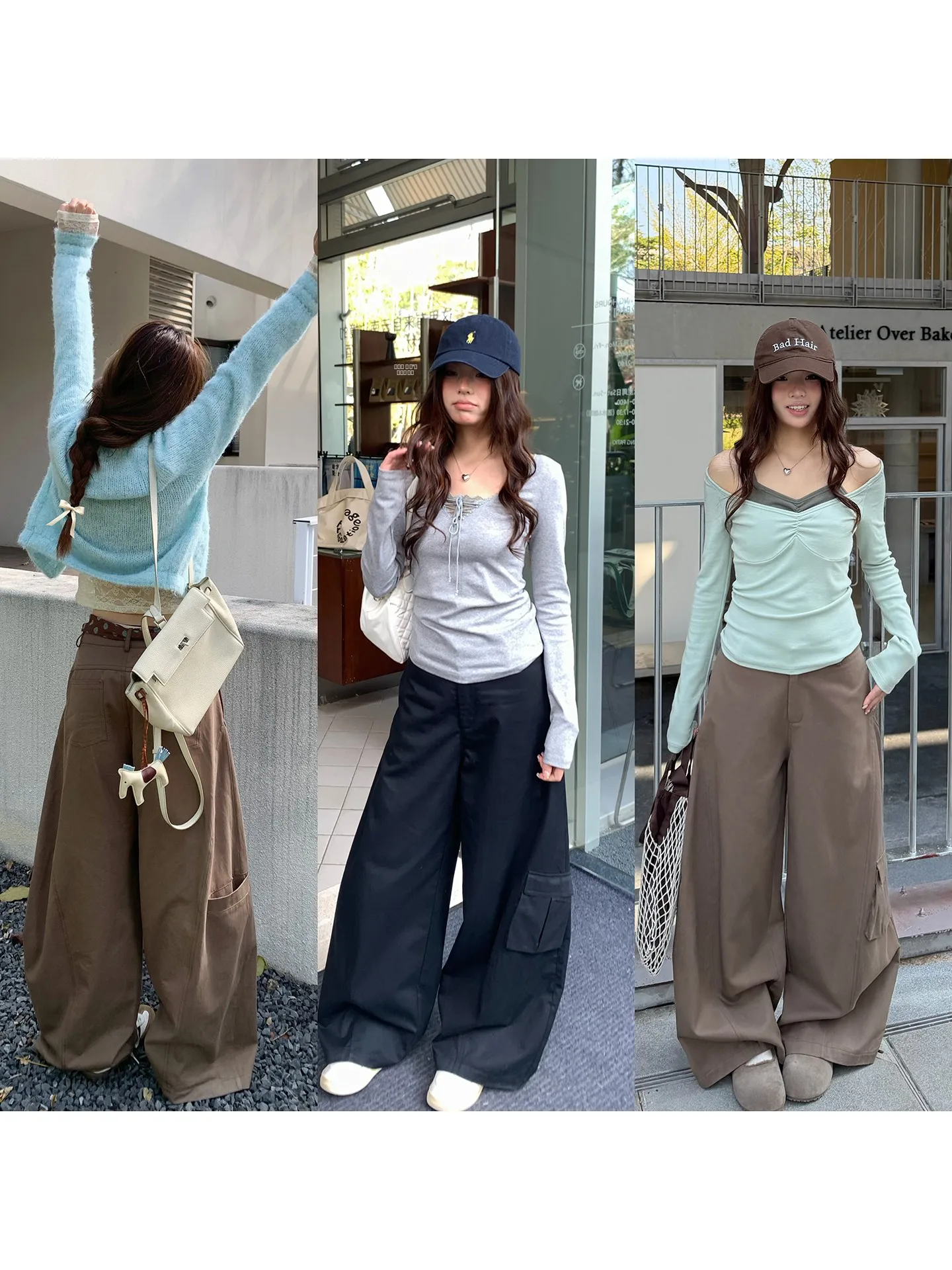 

Женские брюки с высокой талией, прямые, свободные, универсальные, повседневные, в корейском стиле, однотонные, из волокна Lenzing