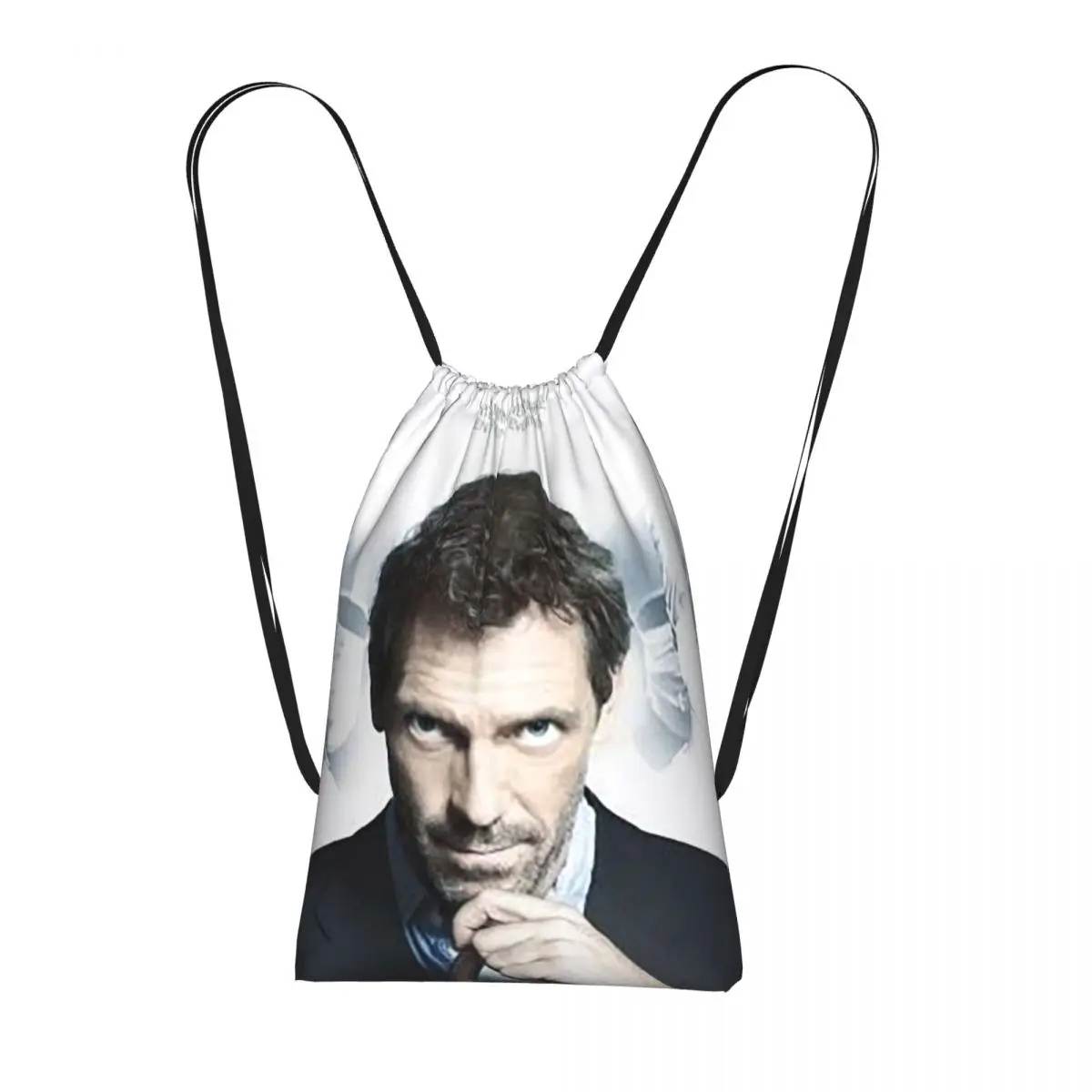 

House Movie Doctor Backpacks Casual Drawstring Bags Shoes Bag Book Bags for Man Woman School