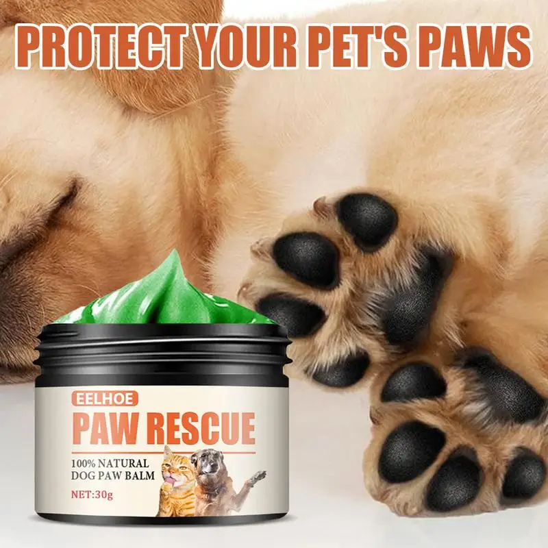 Paw Pad Balm 30g cera per zampe di cane per zampe secche e lozione per zampe di naso con protezione per zampe di cane per crema idratante per zampe