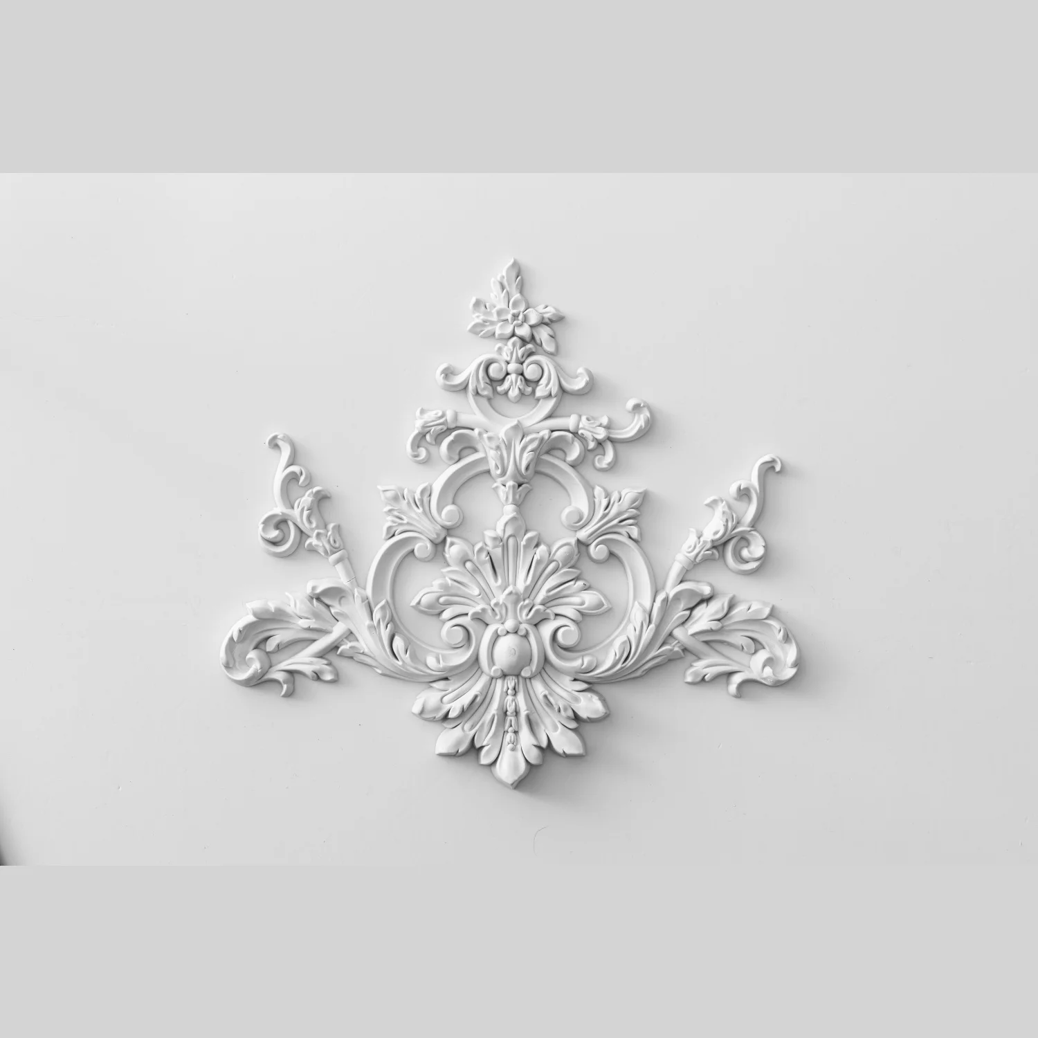 JMZ43 Factory Price Factory Direct Selling PU Furniture Decorative Corner Flowers PU Decorative Moldings For House Decor