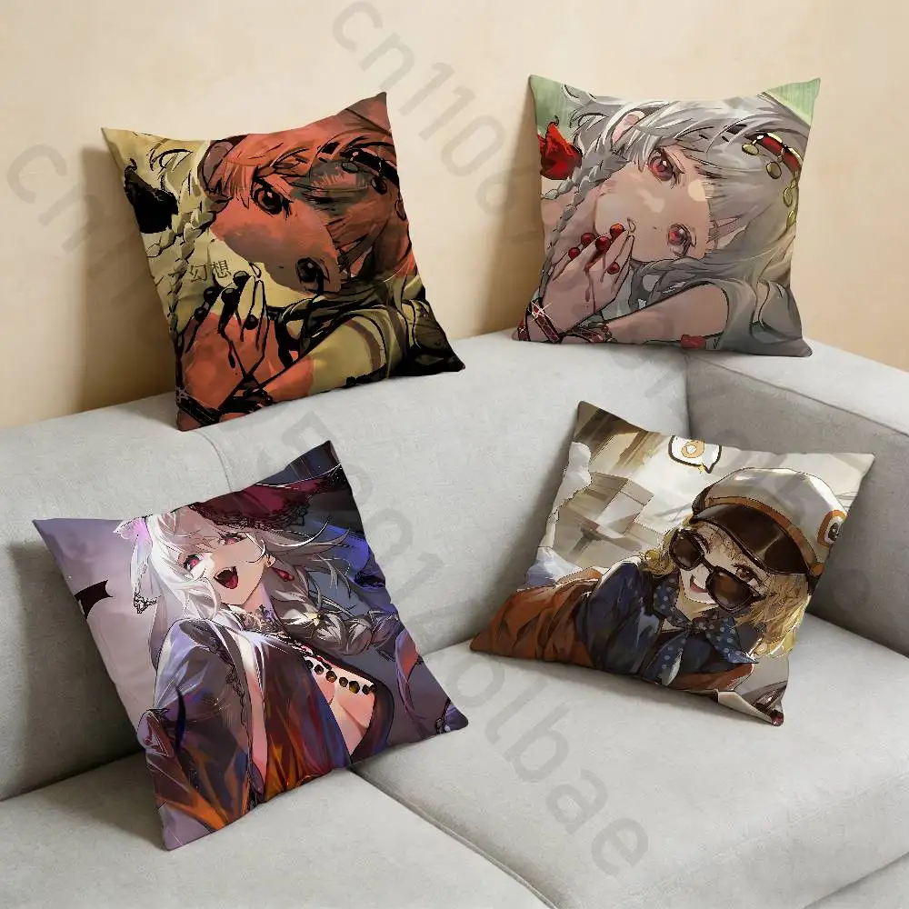 

R-Reverse 1999 Game Pillow Case Square Double-Sided Printing Short Plush Sofa Cushion Cover Bedroom Bedside Pillow