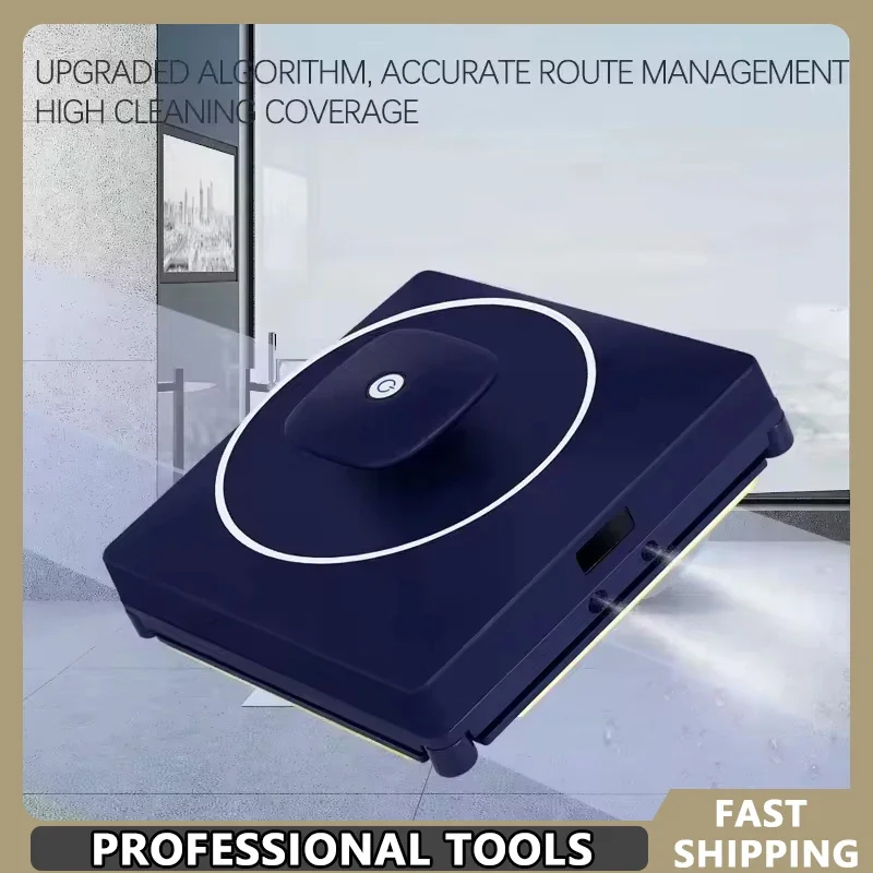 

Smart Glass Cleaning Robots 50ml Water Tank Brushless Motor 2600Pa Vacuum Auto Sprayer Window Robot