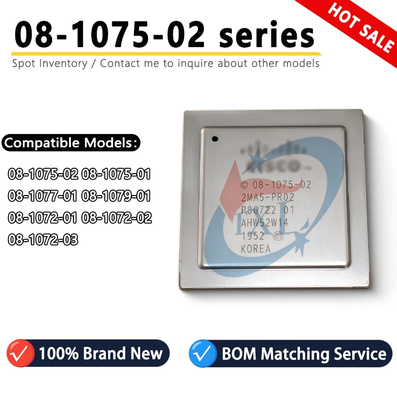 Import-CISCO 08-1075-02 08-1075-01 08-1077-01 08-1079-01 08-1072-01 08-1072-02 08-1072-03 Network Switch ASIC Chip FCPBGA