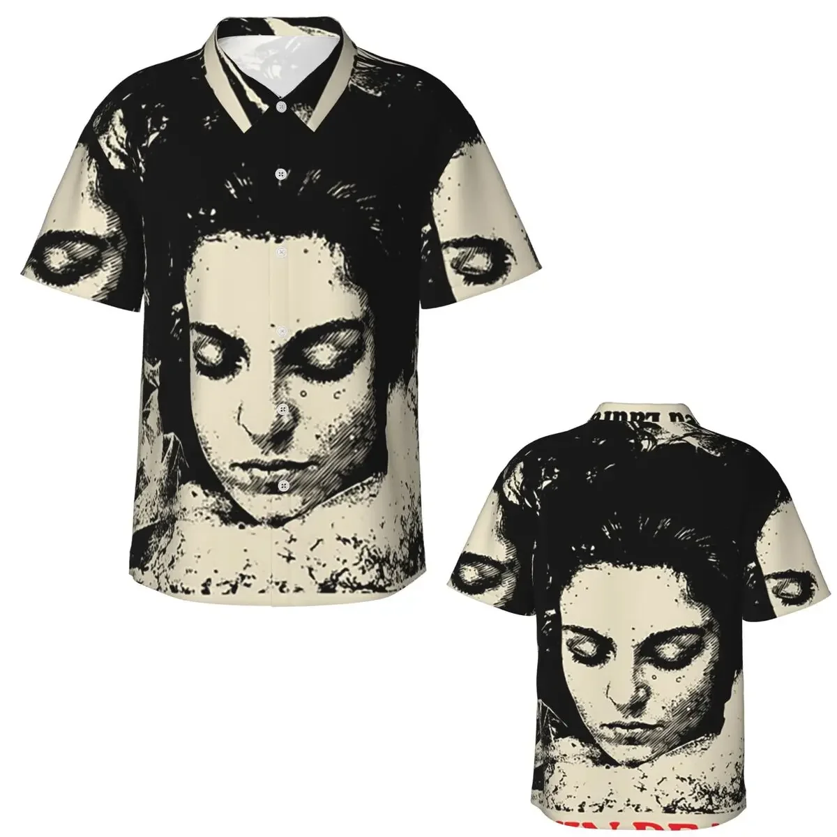 Twin Peaks Movie Who Killed Laura Palmer Hawaiian Shirts Funny Men Short Sleeve Shirt for Summer Beach Men's Button Tops